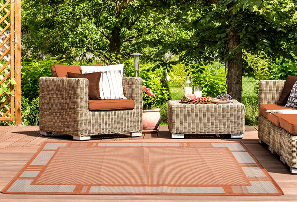 United Weavers Augusta 3900 10829 Matira Terracotta Rug
