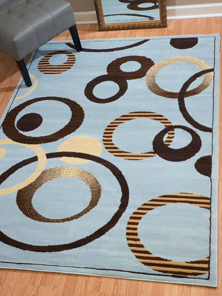 United Weavers Dallas 851 10460 Hip Hop Blue Rug