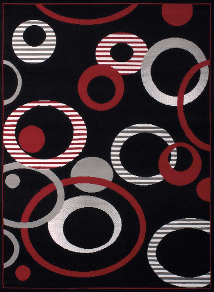 United Weavers Dallas 851 10470 Hip Hop Black Rug