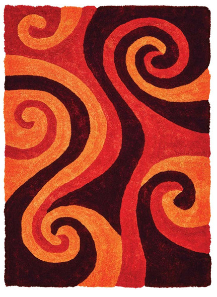 United Weavers Finesse 2100 21550 Chimes Burnt Orange Rug