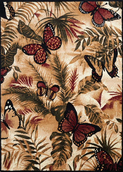 United Weavers Legends 910 1330 Butterfly Jungle Multi Rug