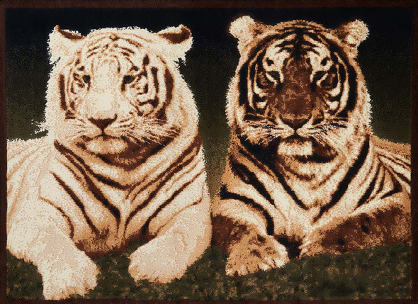 United Weavers Legends 910 1650 Tiger Colors Multi Rug