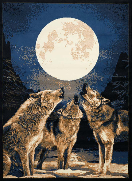 United Weavers Legends 910 2660 Howling Moon Multi Rug