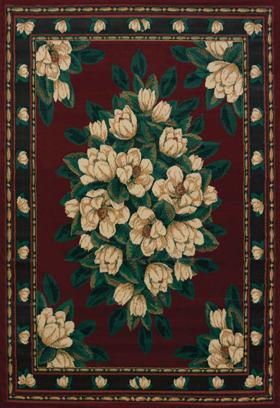 United Weavers Manhattan 940 37034 Magnolia Burgundy Rug