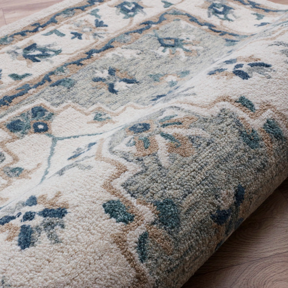 LR Home Babylon 81787 Gray Blue Rug