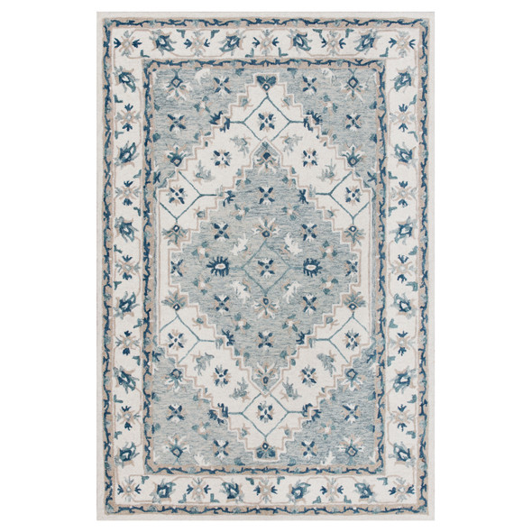 LR Home Babylon 81787 Gray Blue Rug