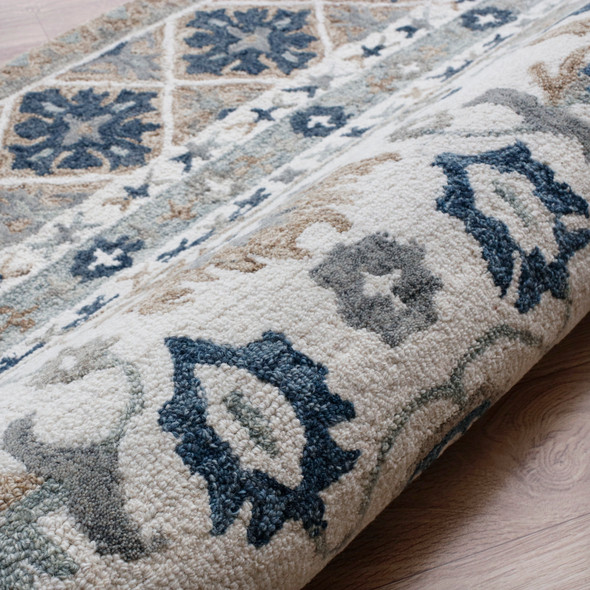 LR Home Babylon 81790 Tan Blue Rug