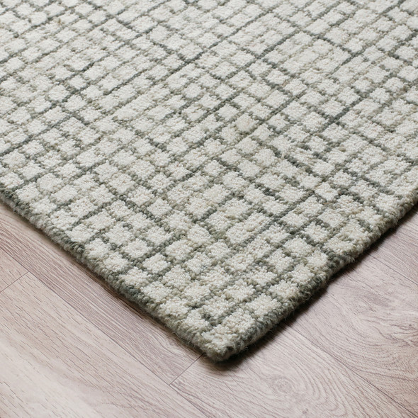 LR Home Criss Cross 81296 Gray Ivory Rug