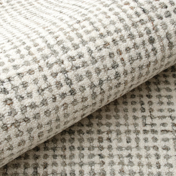 LR Home Criss Cross 81297 Gray Ivory Rug