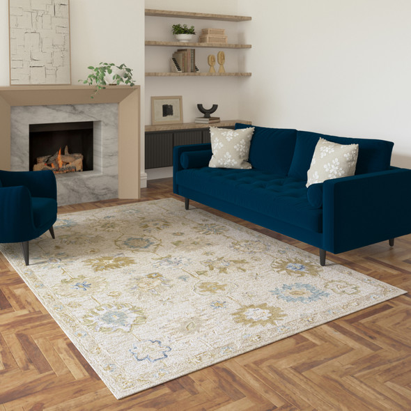 LR Home Dreamscape 82440 Cream Multi Rug