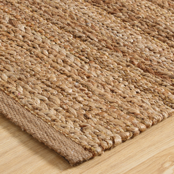 LR Home Natural Fiber 03302 Tan Gold Brown Rug