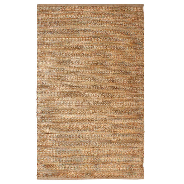 LR Home Natural Fiber 03302 Tan Gold Brown Rug