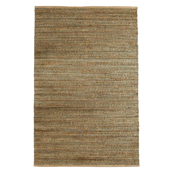 LR Home Natural Fiber 03302 Natural Smoke Green Rug