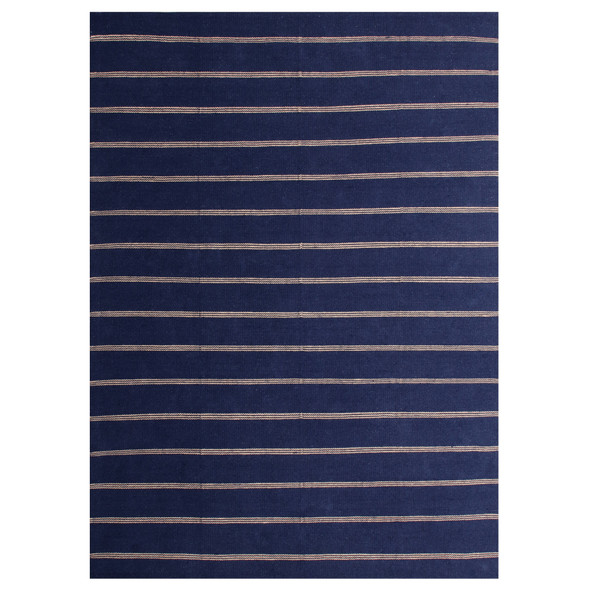 LR Home Hampton 03394 Navy Blue Tan Rug
