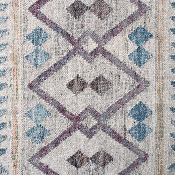 LR Home Nimroz 81980 Gray Tan Blue Purple Rug