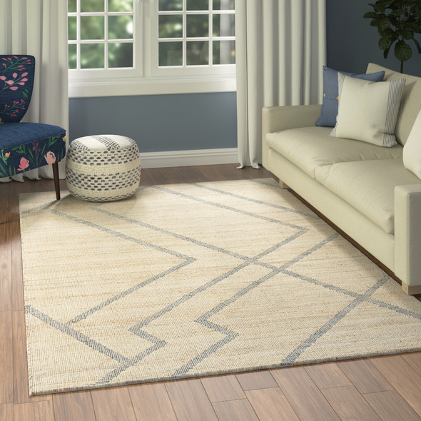 LR Home Willow 82575 Blue  Natural Rug