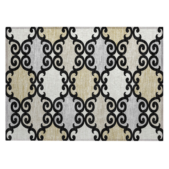 Addison Chantille ACN883 Black Rug
