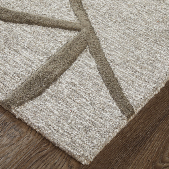 Feizy Kimball 8A30F Gray Taupe Ivory Area Rug