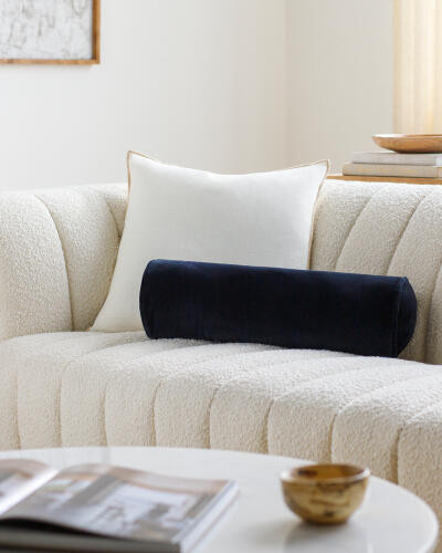 Surya Cotton Velvet CV-097 Bolster Pillow