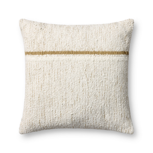 Loloi PLL0192 Ivory / Gold Pillow