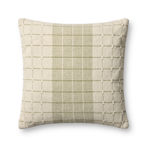 Loloi PLL0193 Green / Natural Pillow