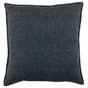 Jaipur Living Blanche BRB12 Handmade Solid Dark Blue And White Pillow