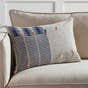 Jaipur Living Jotsoma NGW20 Handmade Tribal Navy And Silver Lumbar Pillow