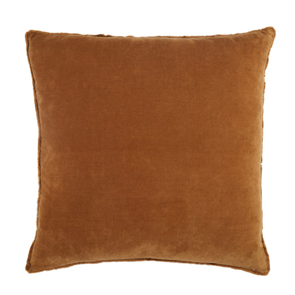 Jaipur Living Sunbury NOU15 Handmade Solid Brown Pillow
