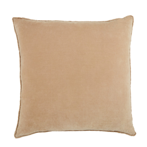 Jaipur Living Sunbury NOU17 Handmade Solid Beige Pillow