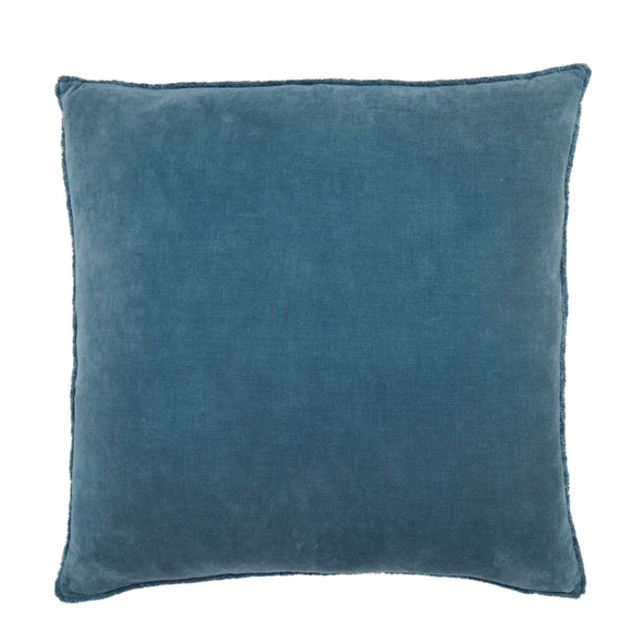 Jaipur Living Sunbury NOU20 Handmade Solid Blue Pillow