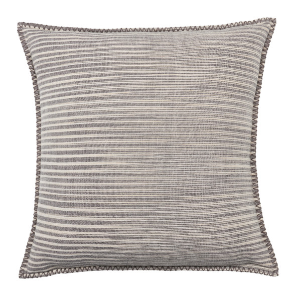 Jaipur Living Cadell TAN16 Handmade Striped Gray And Cream Pillow
