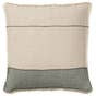 Jaipur Living Morrigan TAN18 Handmade Striped Gray Pillow