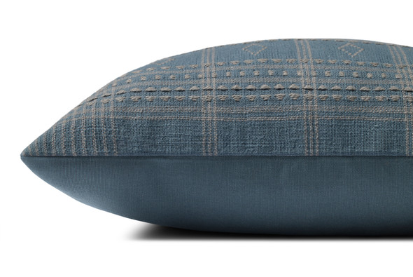 Loloi Lina PAR0016 Blue Slate Pillow