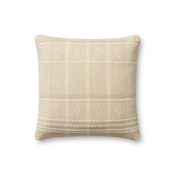 Loloi Lina PAR0016 Beige Ivory Pillow