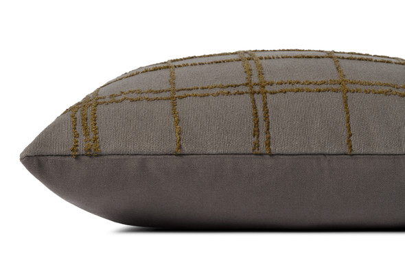 Loloi Edward PJS0010 Charcoal Olive Pillow