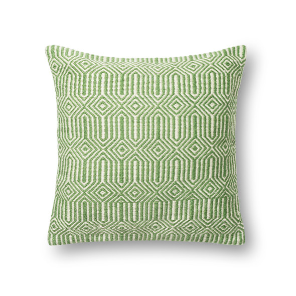 Loloi Pillows P0339 Green Ivory Pillow