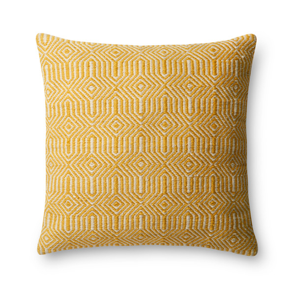 Loloi Pillows P0339 Yellow Ivory Pillow