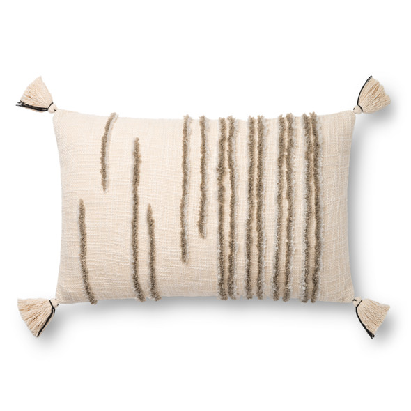 Loloi Pillows P0832 Natural Stone Pillow