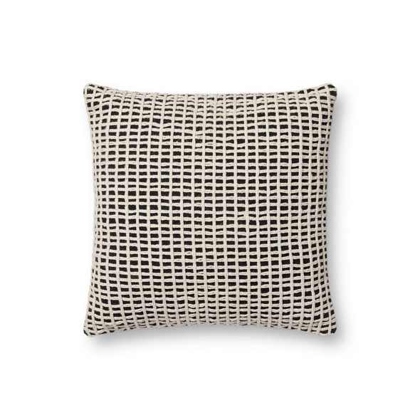 Loloi Pillows PLL0119 Black Ivory Pillow