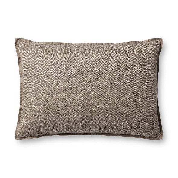 Loloi PJS0018 Dark Taupe Pillow