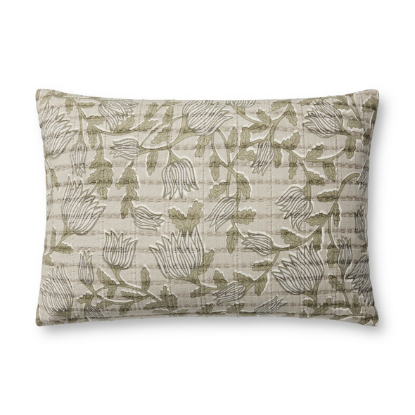 Loloi PJS0023 Natural Sage Pillow