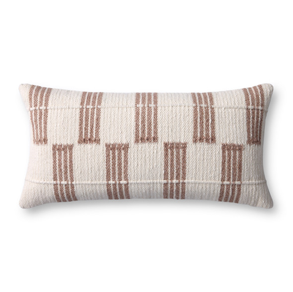 Loloi PLL0136 Rust Ivory Pillow