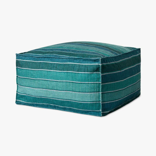 Loloi PF0010 Lagoon Blue Pouf