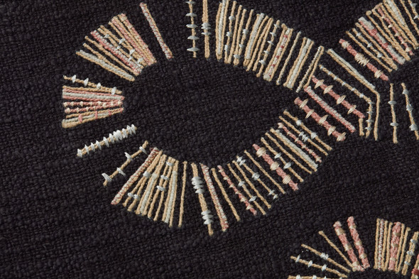 Loloi Snake Eyes SNAKX Black Beige Wall Art