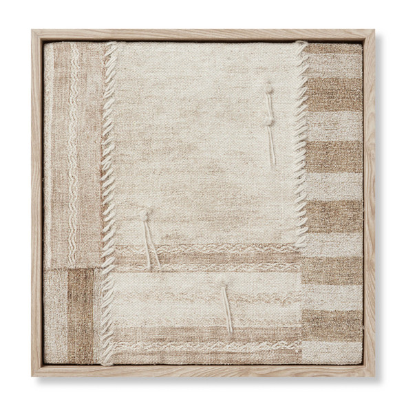 Loloi Patchwork A PATCA Beige Brown Wall Art