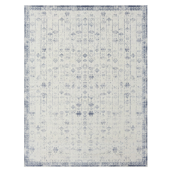 LR Home Aria 82427 Blue Gray Rug