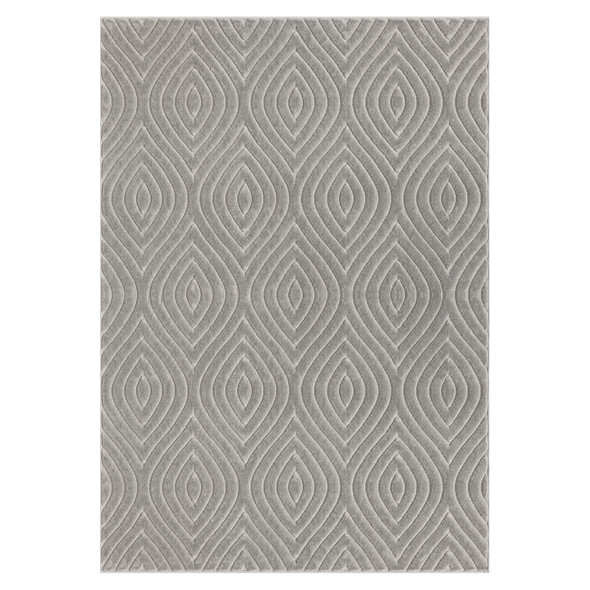 LR Home Atlas 82418 Gray Rug
