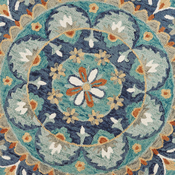 LR Home Dazzle 54099 Teal Blue Rug