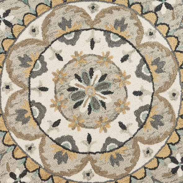 LR Home Dazzle 54099 Ivory Gray Rug