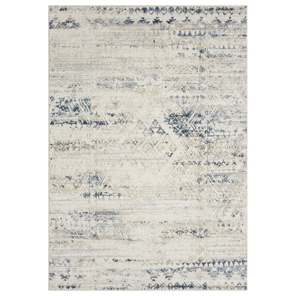 LR Home Lanham 82272 Ivory Blue Rug